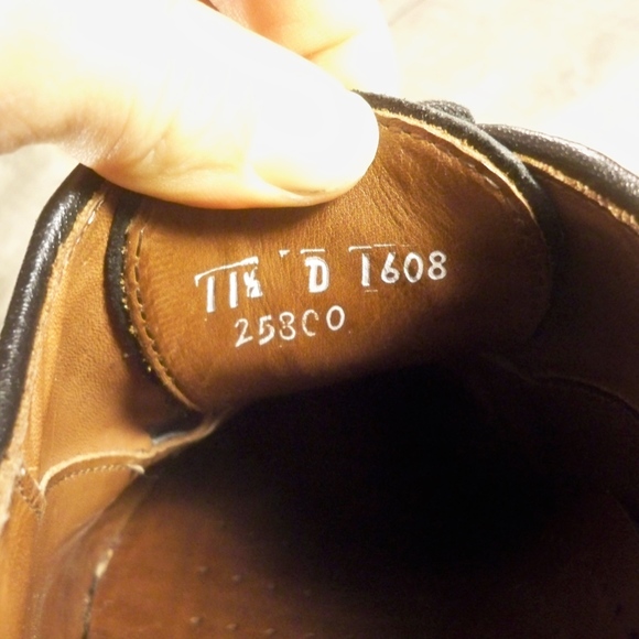 Allen Edmonds Black Leather Men's Shoes Size 11.5 - Picture 8 of 9